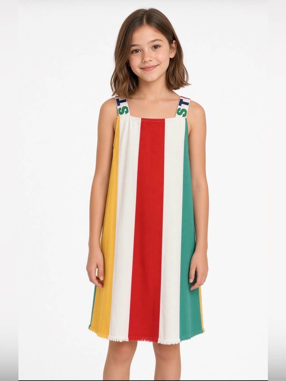 Stella McCartney Kids striped cotton dress size 8